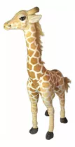 Girafa De Pelúcia Grande Em Pé Realista 47cms