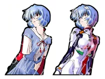 Sticker 3d Movimiento Anime Evangelion Rei Ayanami Asuka 00