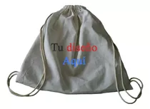 Bolsa Mochila De Lienzo 25x30cm. C/ Logo O Diseño. Pack20u