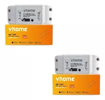 Pack 2  Interruptor Wifi Vhome Basic Tuya Alexa Google Vshop