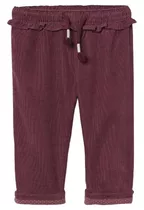 Pantalon De Corderoy H&m. Bordó. Talle 4/6 Meses