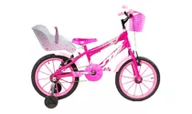 Bicicleta Infantil Aro 16 Com Acessórios E Cadeirinha