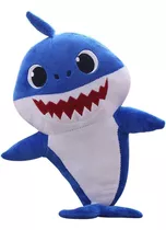 Peluche Baby Shark Azul Musical - Tiburon Papá 30 Cm