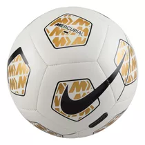 Balón De Fútbol Nike Mercurial Fade Blanco/dorado Color Blanco/oro/negro Talla 4