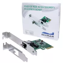 Placa De Rede Gigabit Pci-express X1 Mymax - 10/100/1000mbps