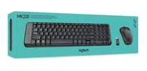 Kit Teclado E Mouse Sem Fio Logitech Mk220 Padrão Abnt2