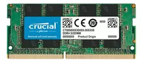 Memoria Ram Kit Crucial De 16 Gb (2 X 8 Gb) Ddr4-2400 Sodimm 16gb 2 Crucial Ct2k8g4sfra32a