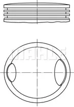 Pistones 82.5 Mm(std)jueg. Comp.(6pcs) Bbg Volkswagen Passat