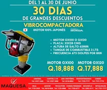Oferta Vibrocompactadora Honda Gx100 Gx120