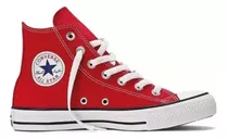 Tênis Converse All Star Chuck Taylor High Top Color Vermelho - Adulto 6 Us