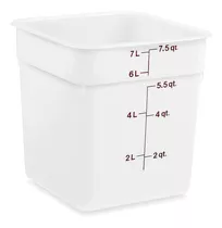 Cambro Contenedores Para Alimentos - 7.6, Blancos - 6/paq