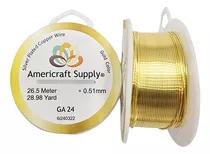 Alambre Para Bisutería Americraft Supply Calibre 24