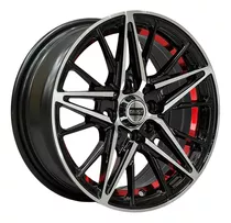 Set 4 Llanta 14x6 4x100/4x108 Et20 Barein Bm-uc-red