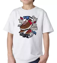 Remera De Niño No Brakes Skate Zapatilla Con Gafas