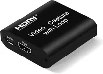 Capturadora De Video Hdmi Usb 3.0 4k 1080p Full Hd Loop Out