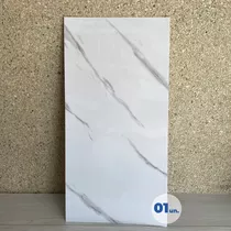 Placa Adesiva 3d Parede Painel Mármore 30x60cm Cor Branco Carrara