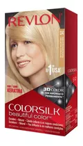 Kit Tintura Revlon  Colorsilk Beautiful Color Tono 004 Rubio Ultra Claro Natural Para Cabello