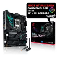 Placa Mãe Asus Rog Strix Z790-f Gaming Wifi 1700 12 13ª Ddr5