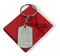 Llavero Calendario Personalizado Acero Quirurgico