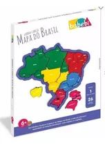 Quebra Cabeça Mapa Do Brasil Babebi