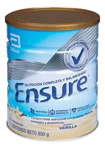 Leche Ensure Vainilla 850gr Tarro Suplemento Multivitaminico