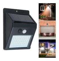 Lampara Solar Led Reflector Exterior Casa Jardin Sensor Luz