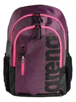 Mochila Arena Natación Spiky 3 Capacidad 30 Litros Color Plum Neon Pink (102)