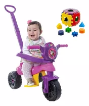 Motoca Infantil Triciclo Carrinho Passeio De Empurrar Pedal 