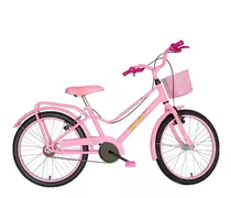 Bicicleta Infantil Aro 20 Brisa Feminina Monark Cor Rosa