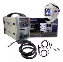 Soldadora Inverter 200a Mig-tig + Máscara Fotosensible Neo Color Gris Frecuencia 50 Hz/60 Hz