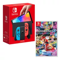 Consola Nintendo Switch Modelo Oled Neon + Mario Kart 8