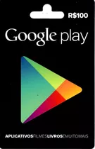 Vale Google Play Gift Card R$ 100 Reais Brasil Br Android