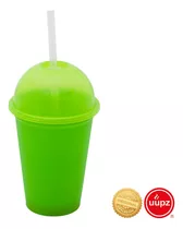 30 Vasos Tipo Bolo Para Fiesta- Candy Bar Mini Saturn 12 Oz Color Verde Limón
