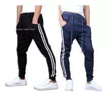 Kit 02 Calças Moletom Masculina Jogger Academia M1 Sem Juros