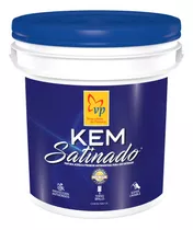 Pintura Satinada Cuñete 2gal Blanco Intenso Kem Satinado Vp 