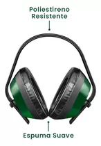 Orejeras Anti Ruido Aislador De Sonido 24db Jadever Color Verde