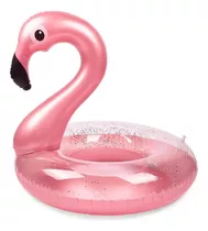 Boia Flamingo Glitter Redonda Infantil Piscina Mar - 70cm