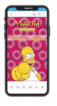 Tarjeta Digital Cumpleaños Los Simpsons Pdf Imprimible