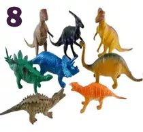 Dinossauro Kit 10 Pecas Borracha Para Crianças Brinquedo