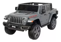 Mini Carro Elétrico Jeep Gladiator Rubicon 4x4 Cinza 12v