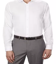 Camisa Cuello Corbata Unisex Manga Larga Unisex Adulto Blanc