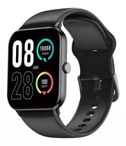 Relógio Smartwatch Qcy Watch Gtc S1 Bluetooth 5.0 Ipx8 Cor Da Caixa Cinza Metálico Cor Da Pulseira Preto