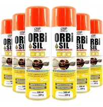 6 Unids Silicone Spray 300ml Orbi Sil Fragrância Carro Novo