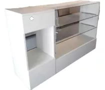 Vitrina Más Mostrador Para Caja. Largo Total 1,65mts.