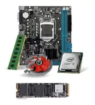 Kit Pl Mãe H61 + Proc. I3 3220 + Mem. 8gb Ddr3 + Cooler