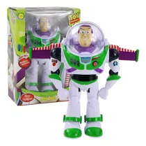 Buzz Lightyear Toy Story Com Luzes E Som Com Asas Robô Anda