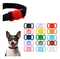 Funda Airtag Perro Gato Mascota Collar Silicona Impermeable 