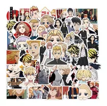 Set De 50 Pegotines Stickers De Tokyo Revengers Anime Manga 