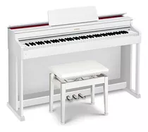 Piano Digital Casio Celviano Ap470 Branco C/ Fonte E Banco