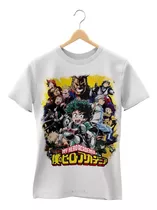 Camiseta Infantil Ou Adulto Boku No Hero Academy Anime